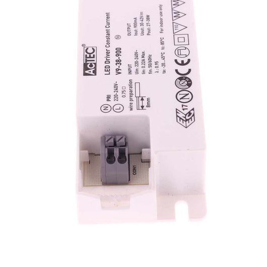 Led Driver CC Corrente Costante 900mA 30V-42VDC Per Alimentare Led Max 38W