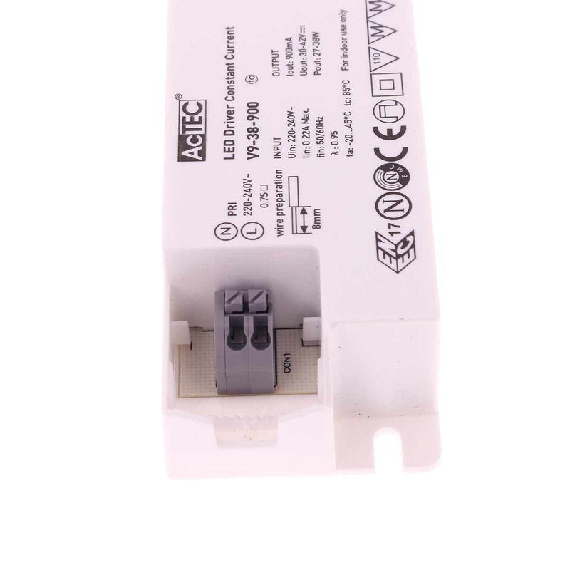 Led Driver CC Corrente Costante 900mA 30V-42VDC Per Alimentare Led Max 38W