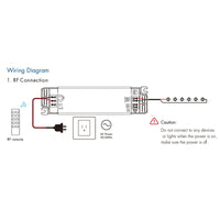 Led Driver CC Dimmerabile 36W Pulsante + RF Corrente Costante Modulare 350mA 500mA 600mA 700mA 800mA 900mA 1050mA 1200mA PT-36A