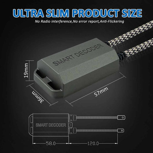 Led Warning Canceller H1 H3 12V Filtro Resistenza Cancella Errore Kit Full Led