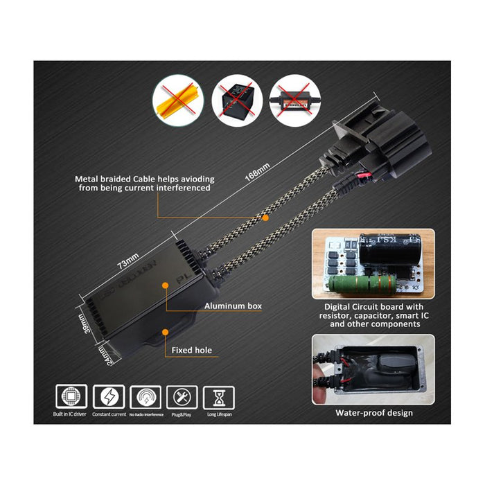 Led Warning Canceller H13 12V Filtro Resistenza Cancella Errore Kit Full Led
