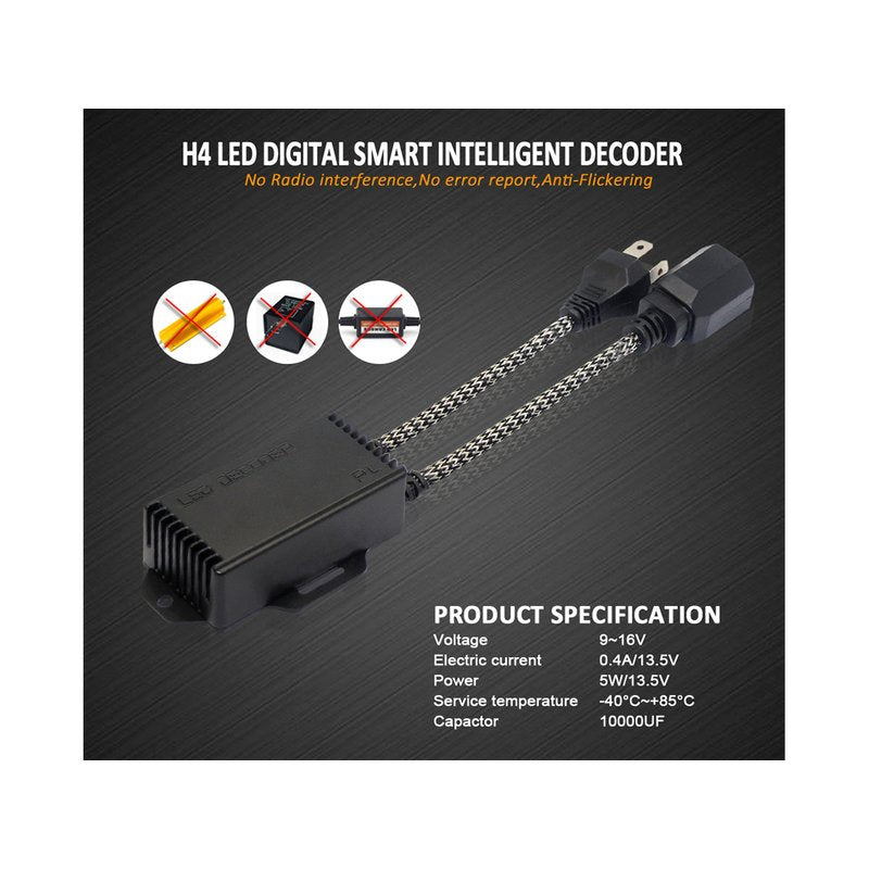 Led Warning Canceller H4 12V Filtro Resistenza Cancella Errore Kit Full Led