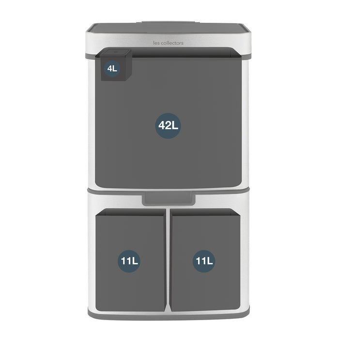 Pattumiera per differenziata 67L