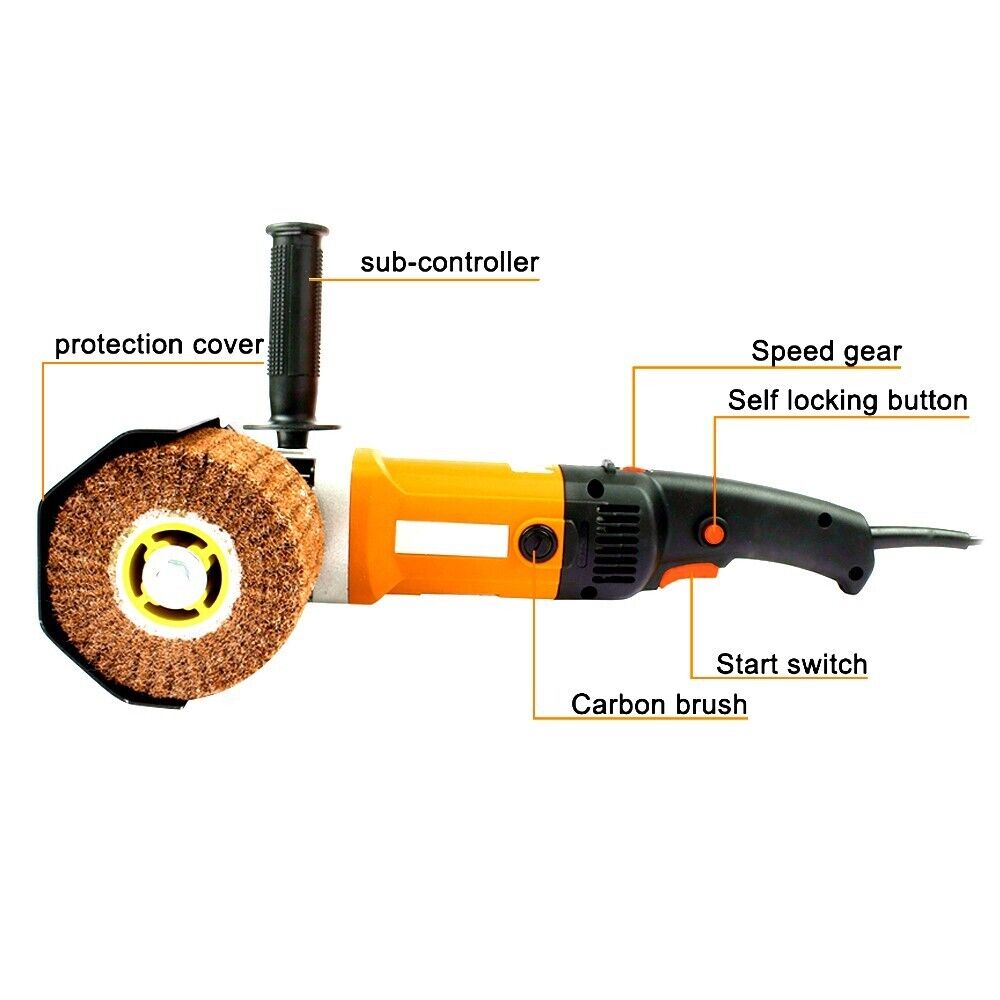 Levigatrice a rullo per satinatura metalli  smerigliatrice 1900W Mod 120