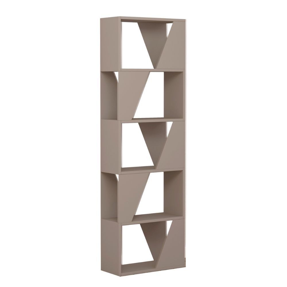 Libreria Frame colore tortora con 5 ripiani