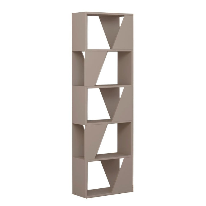 Libreria Frame colore tortora con 5 ripiani