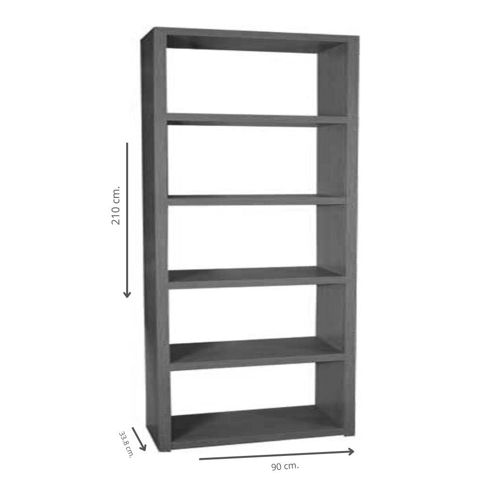 Libreria Himalaya teak 90 x 33.8 x 210 H cm.