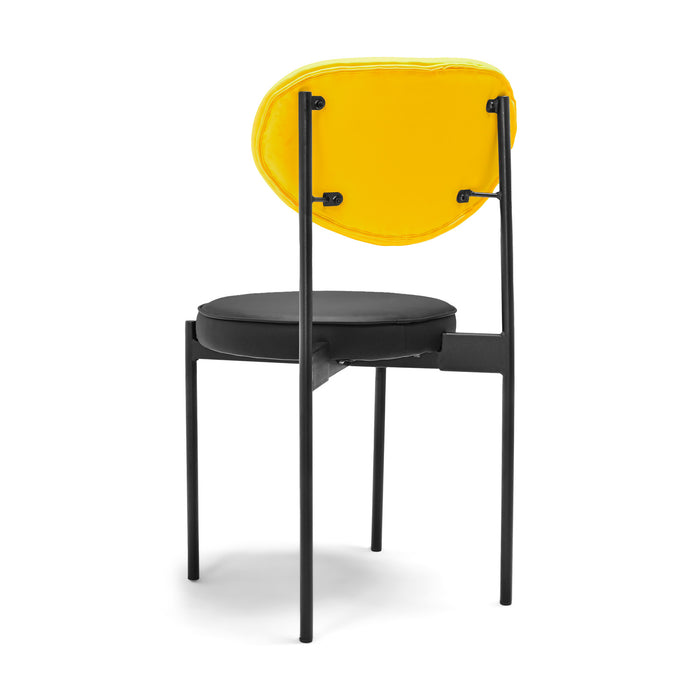 LIEGI ROCK - Coppia di 2 sedie di design in letherette