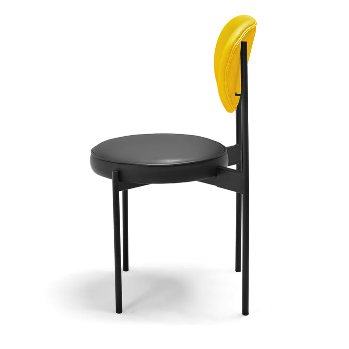 LIEGI ROCK - Coppia di 2 sedie di design in letherette