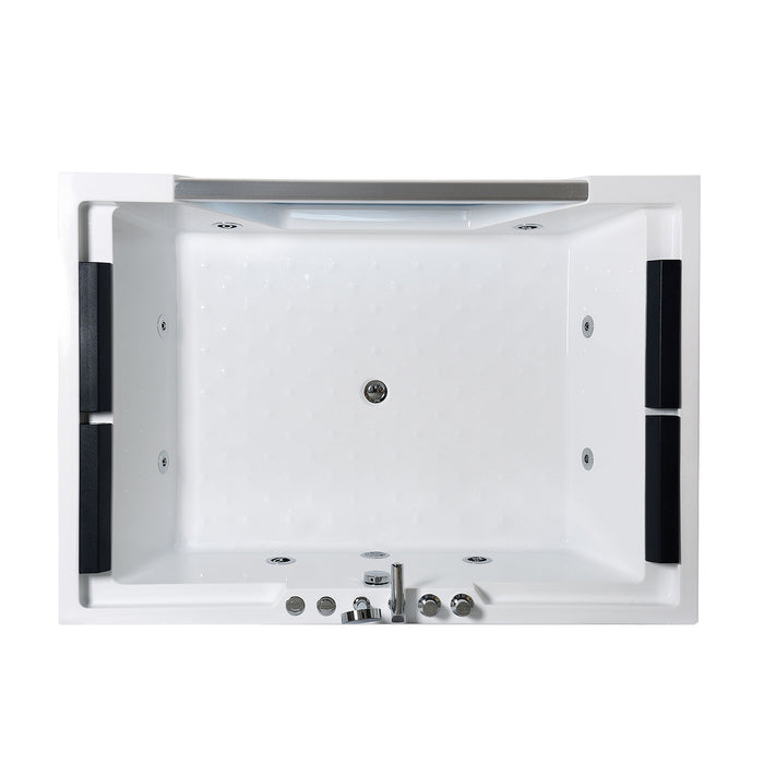 Vasca idromassaggio con vetro panoramico 170 X 120 cm 8 getti – Linda