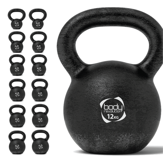 Kettlebell 12kg Body Revolution – Peso in ghisa per allenamento