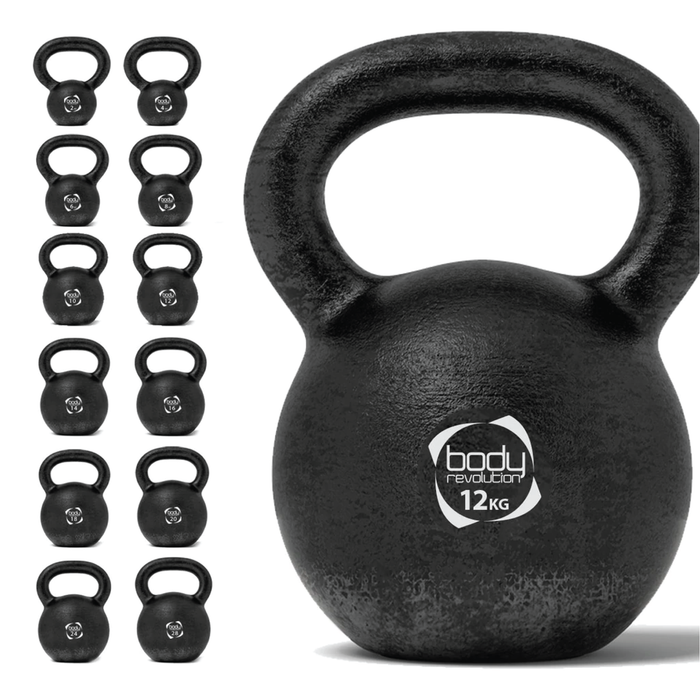 Kettlebell 12kg Body Revolution – Peso in ghisa per allenamento