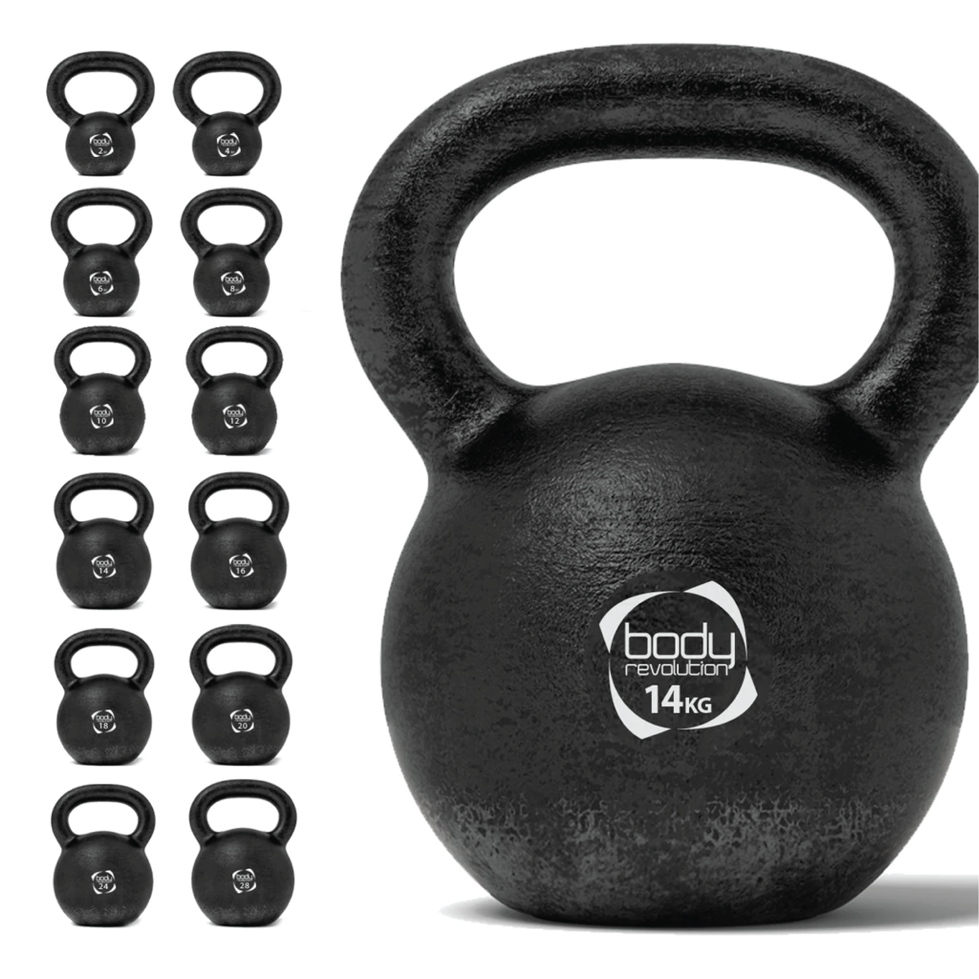 Kettlebell 14kg ghisa – Body Revolution