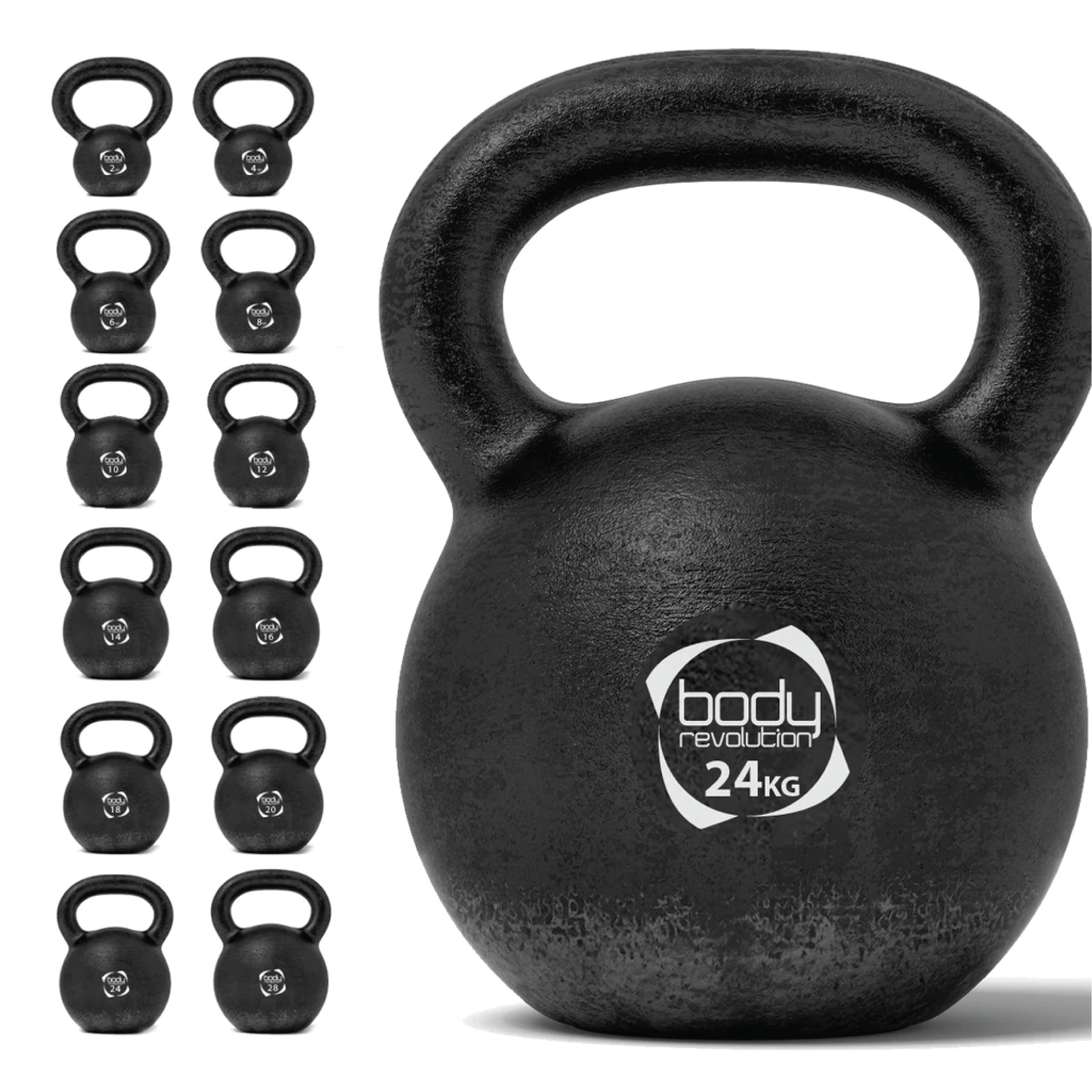 Kettlebell 24kg Body Revolution – Manico comodo, base stabile