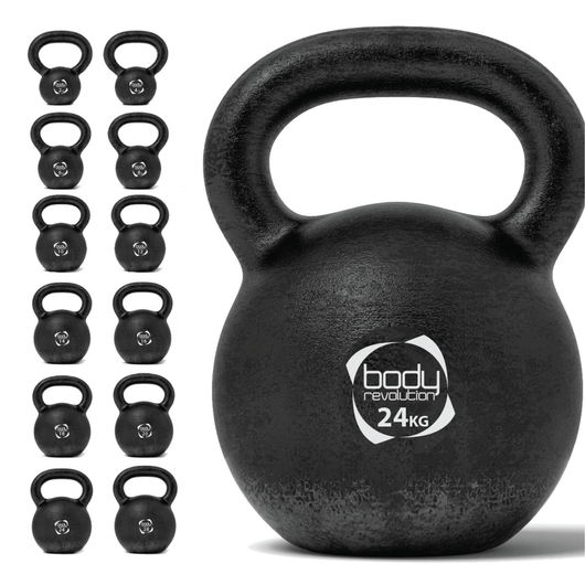 Kettlebell 24kg Body Revolution – Manico comodo, base stabile