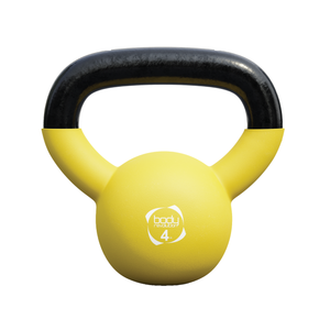 Kettlebell 4kg neoprene antiscivolo e codice colore per casa o palestra