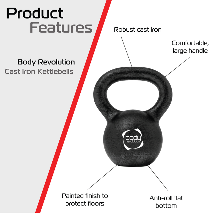 Kettlebell 8kg ghisa – Allenamento casa e palestra