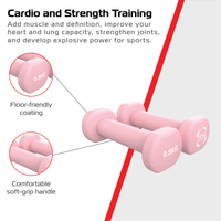 2 Manubri Neoprene 0,5 kg – Esagonali Antiribaltamento, Antiscivolo