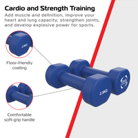 Manubri Neoprene 2 x 2,5kg Antiscivolo Allenamento