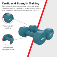 Manubri neoprene 2 x 4kg per casa