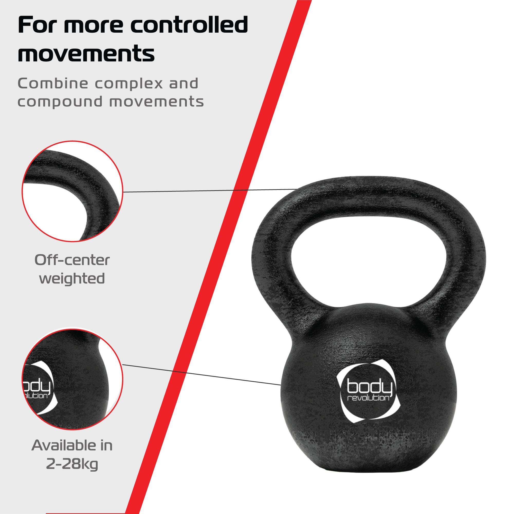 Kettlebell in ghisa 20 kg Body Revolution – Allenamento a casa