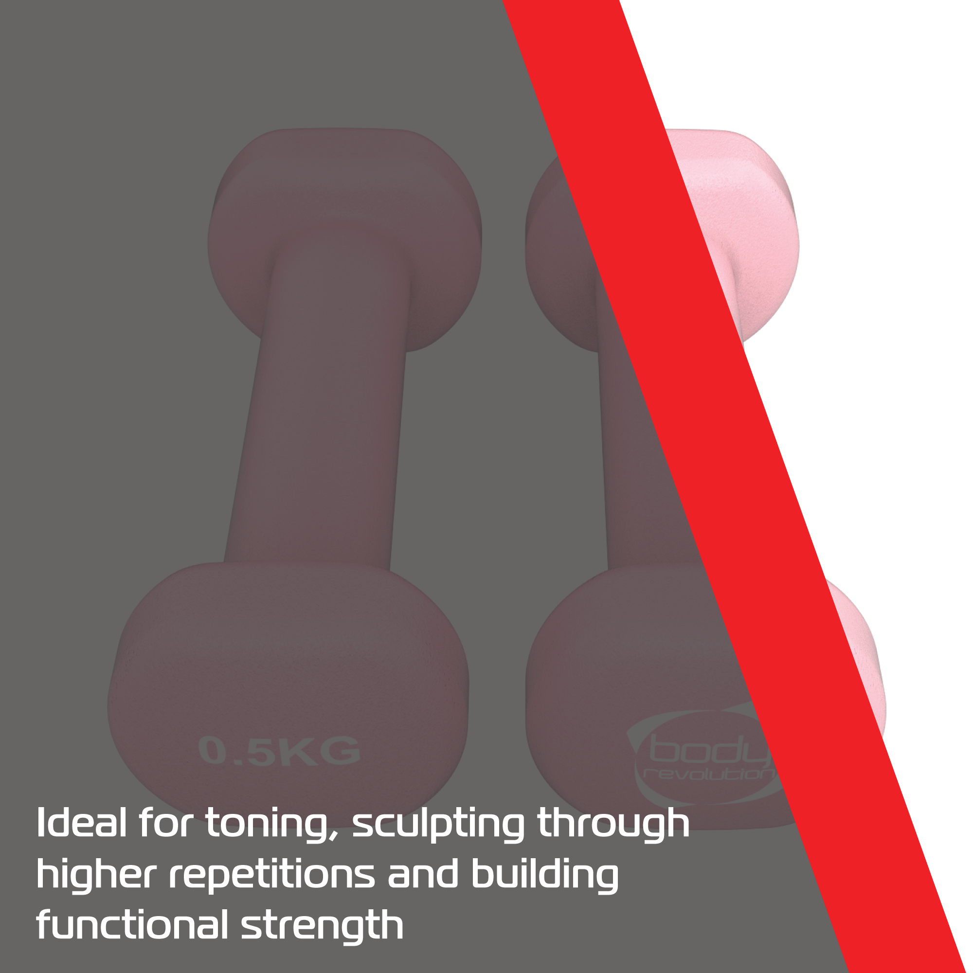 2 Manubri Neoprene 0,5 kg – Esagonali Antiribaltamento, Antiscivolo