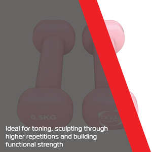 2 Manubri Neoprene 0,5 kg – Esagonali Antiribaltamento, Antiscivolo