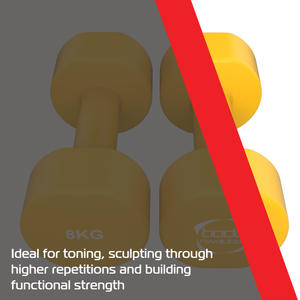 Manubri neoprene 2 x 8 kg antiscivolo