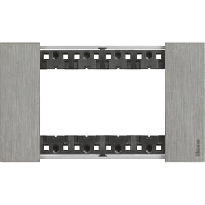 Living NOW placca 504 4P Moduli ACCIAIO KA4804ZG