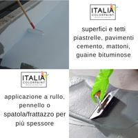 Guaina elastica protettiva impermeabile per terrazze colore bianco *** formato 20 kg, confezione 1