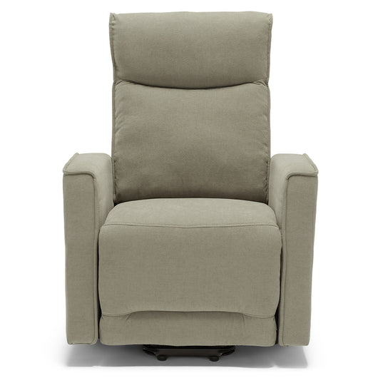 Poltrona relax manuale Londra, reclinabile manualmente, 3 diverse posizioni, design moderno, seduta ergonomica, tessuto idrorepellente, colore Tortora