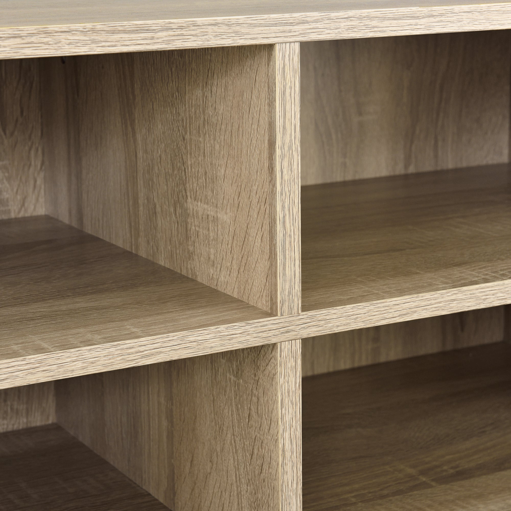 Mobile da Soggiorno Gränne a 4 Scomparti - Effetto Rovere Sonoma [en.casa]