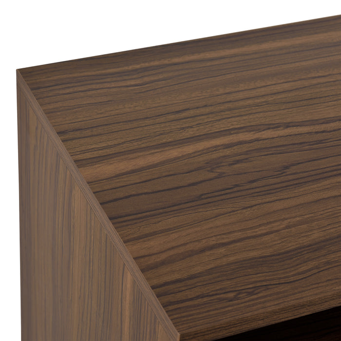 Mobile da Soggiorno Gränne a 4 Scomparti - Color Legno Scuro [en.casa]