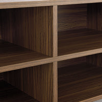 Mobile da Soggiorno Gränne a 4 Scomparti - Color Legno Scuro [en.casa]