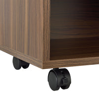 Mobile da Soggiorno Gränne a 4 Scomparti - Color Legno Scuro [en.casa]