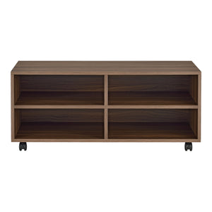 Mobile da Soggiorno Gränne a 4 Scomparti - Color Legno Scuro [en.casa]