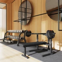 Macchina Pettorali ad Altezza Regolabile in Acciaio, 150x150x60-85 cm, Nero