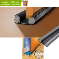 Multipack 10 pezzi parafreddo paraspifferi sottoporta in polietilene lunghezza cm 95 antracite