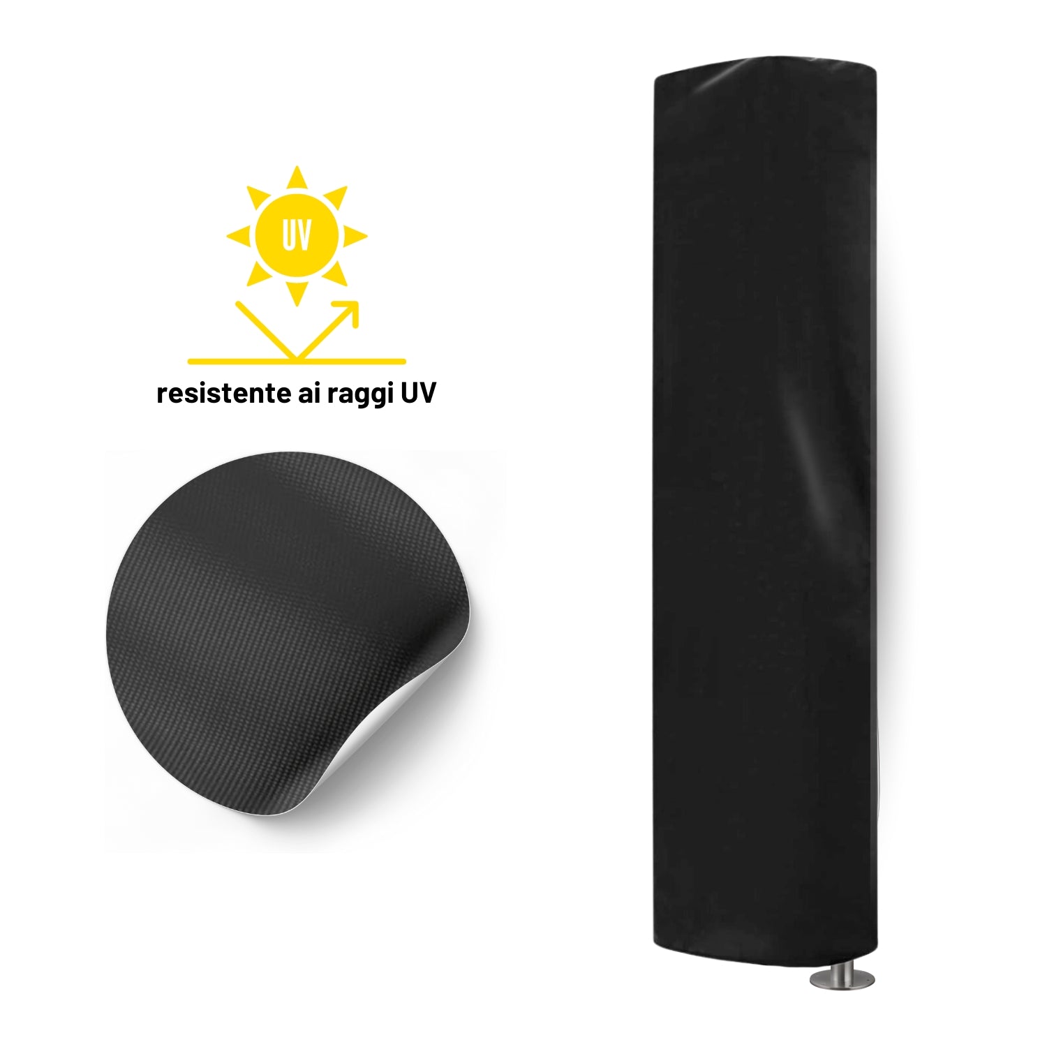 Custodia protettiva doccia esterna impermeabile antivento rivestimento anti uv *** modello sunny, confezione 1