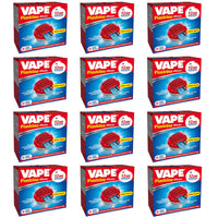 Mulitpack da 12 elettroemanatori vape anti zanzare a spina in confezione con 10 piastrine ciascuno