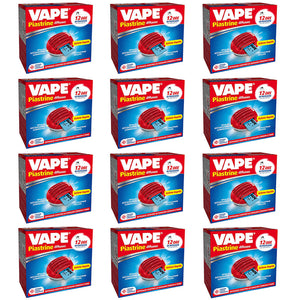 Mulitpack da 12 elettroemanatori vape anti zanzare a spina in confezione con 10 piastrine ciascuno