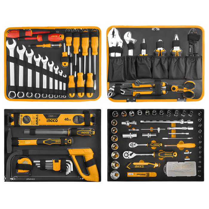Set completo 147 utensili professionali in valigetta alluminio ruote ingco