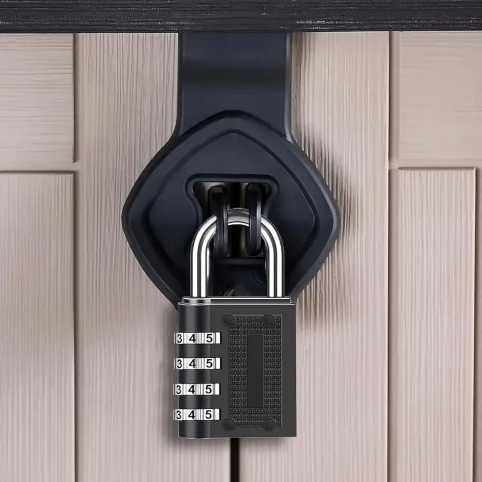 Lucchetto Combinazione a 4 Cifre Lucchetto Armadietto Palestra nero 66479