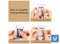 Luce Notturna LED Sottopensile con Sensore Movimento 4 Pezzi per Interni Colore Rosa