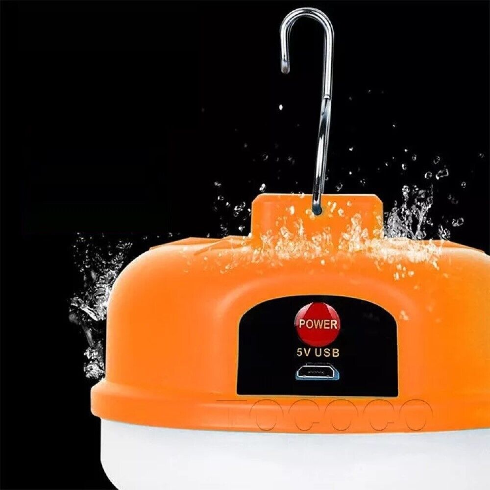 Luce da campeggio portatile LEd Lampada Lanterna ricaricabile 50w gancio Z988