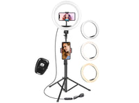 Luce per Selfie Staffa Triangolare Luce ad Anello LED da 3 Modalità di Illuminazione con 10 Luminosità per Trucco Fotografia Video