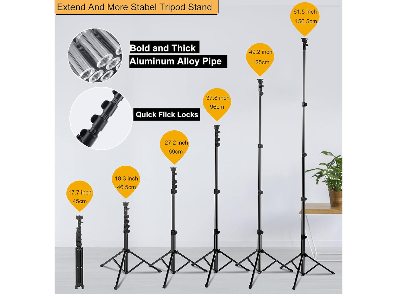 Luce per Selfie Staffa Triangolare Luce ad Anello LED da 3 Modalità di Illuminazione con 10 Luminosità per Trucco Fotografia Video
