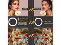 Luce per Selfie Staffa Triangolare Luce ad Anello LED da 3 Modalità di Illuminazione con 10 Luminosità per Trucco Fotografia Video