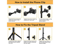 Luce per Selfie Staffa Triangolare Luce ad Anello LED da 3 Modalità di Illuminazione con 10 Luminosità per Trucco Fotografia Video