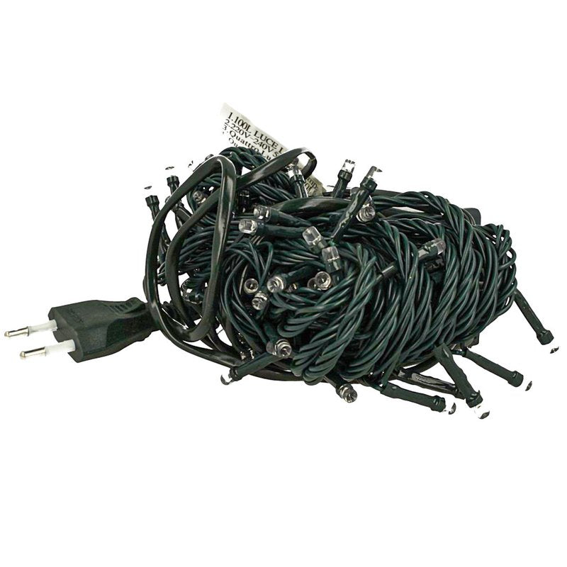 Luci Per Natale Catena 300 Led 24M Colore Blu IP44 Lucciole Per Decorazione Natalizie Con Filo Verde